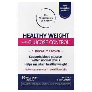 The Akkermansia Company, Healthy Weight With Glucose Control, 30 Tablets