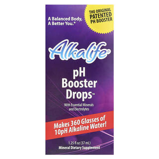 Alkalife, pH Booster Drops with Essential Minerals and Electrolytes, 37 ml (1,25 fl. oz.)
