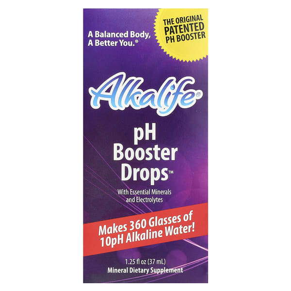 pH Booster Drops with Essential Minerals and Electrolytes, 1.25 fl oz (37 ml)