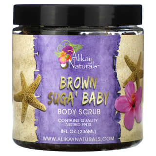Alikay Naturals, Exfoliante corporal para bebés Brown Suga, 236 ml (8 oz. Líq.)