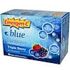Blue®（ブルー）、ビタミンC 1000 mg、トリプル ベリー味、30パケット、各8.4 g