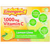 Vitamina C, mezcla para bebida efervescente y saborizada, limón y lima, 1000 mg, 30 paquetes, 0.33 oz (9.4 g) c/u