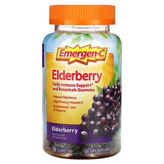 Emergen-C, Elderberry Gummies, Holunder-Fruchtgummis, 36 Fruchtgummis
