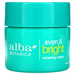 Alba Botanica, Even & Bright Renewing Cream with Swiss Alpine Complex, 2 oz (57 g)
