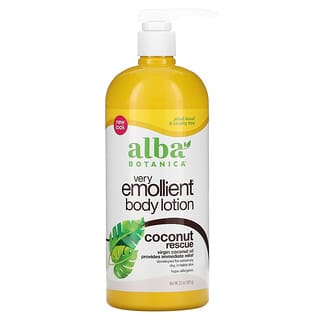 Alba Botanica, Very Emollient, Body Lotion, Coconut Rescue,  32 oz (907 g)
