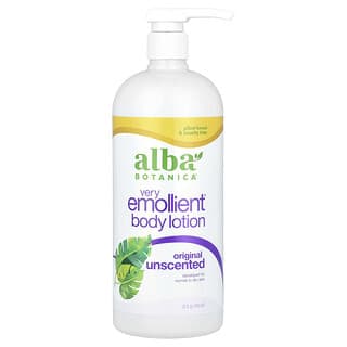 Alba Botanica, Very Emollient 身體乳，原味，無味，32 盎司（907 克）