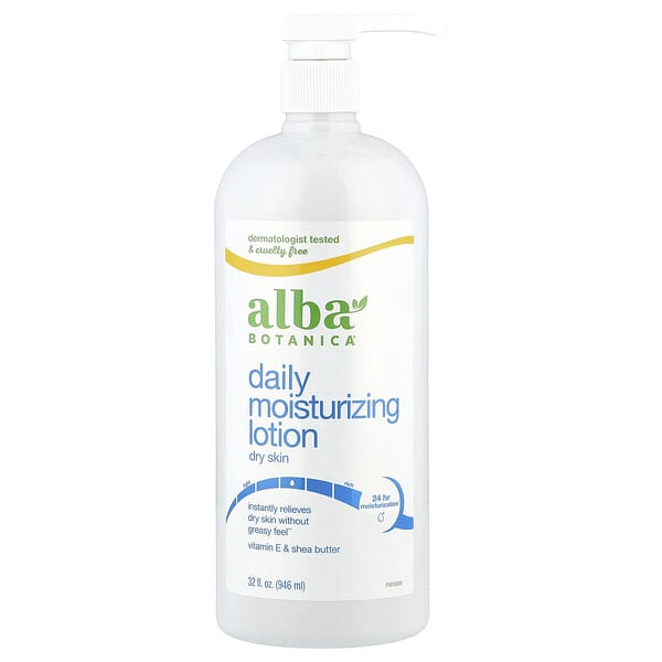 Alba Botanica, 데일리 모이스처라이징 로션, 건성 피부용, 946ml(32fl oz)
