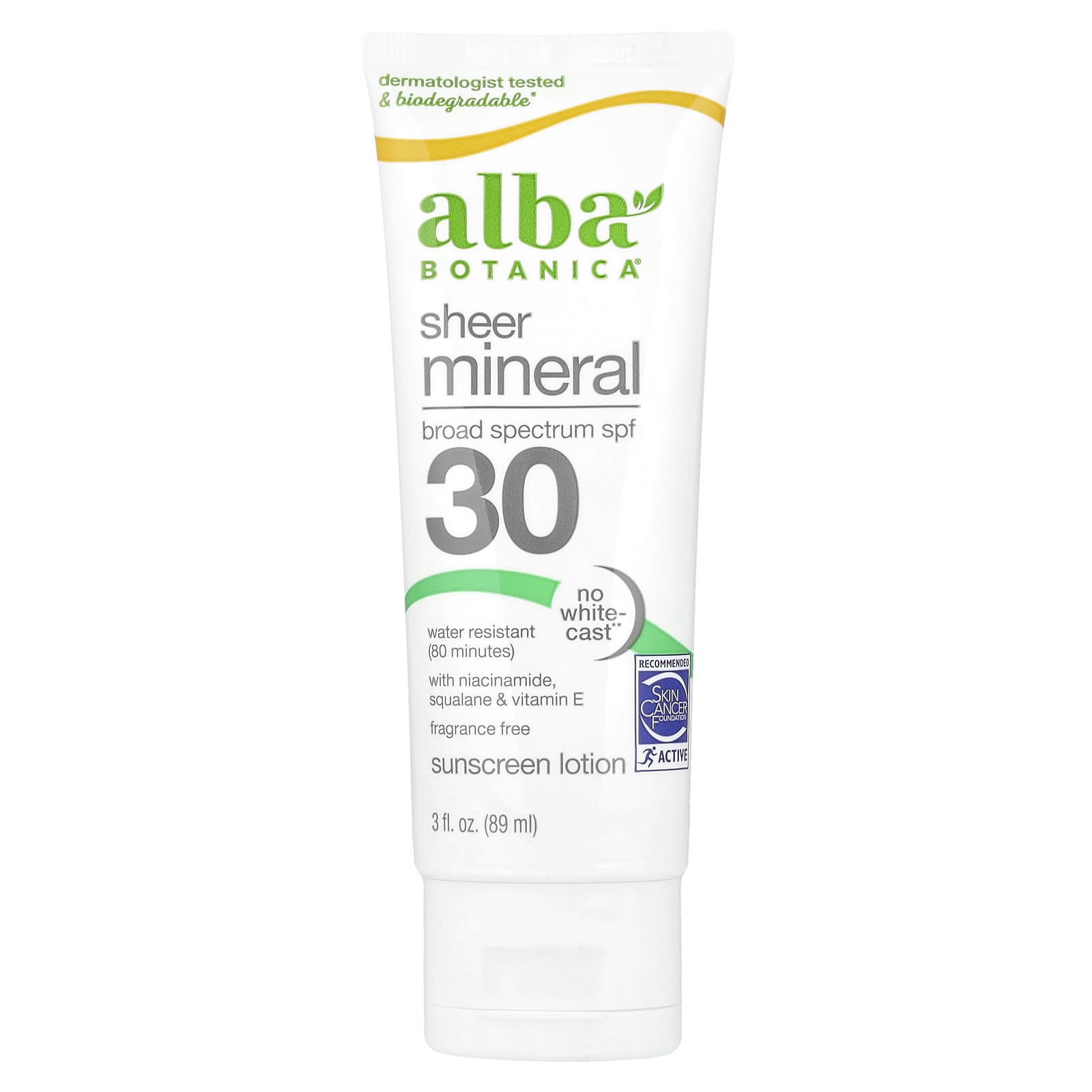 ミネラルサンスクリーン、敏感肌用、無香料、SPF 30、4オンス (113 g)