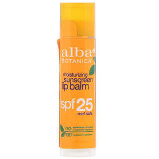 Alba Botanica, Увлажняющий солнцезащитный бальзам для губ, SPF 25, 4,2 (0,15 унции)