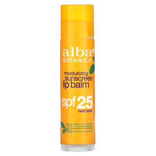 Alba Botanica, 滋潤抗曬護唇膏，SPF 25，0.15 盎司（4.2 克）