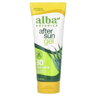 Alba Botanica, After Sun Gel, 80% Aloe Vera, 8 fl oz (237 ml)