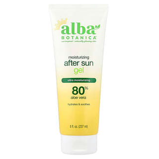 Alba Botanica, After Sun Gel, 80% Aloe Vera, 8 fl oz (237 ml)
