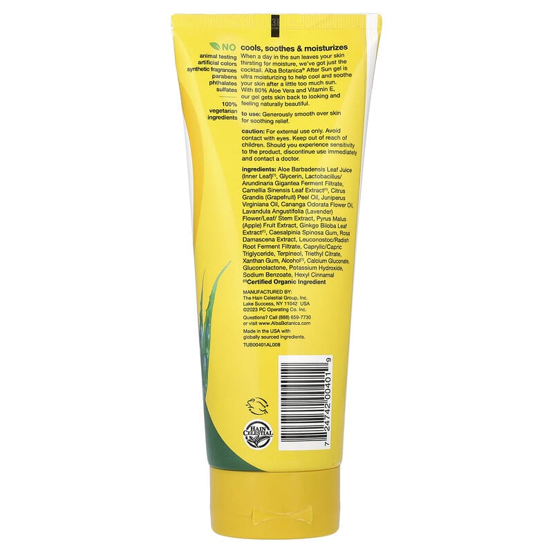 After Sun Gel, 80% Aloe Vera, 8 fl oz (237 ml)