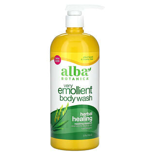Alba Botanica, Très émollient, Gel pour le bain et la douche, Cicatrisant à base de plantes, 946 ml