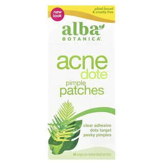 Alba Botanica, Patchs anti-acné, 40 patchs hydrocolloïdes à usage unique