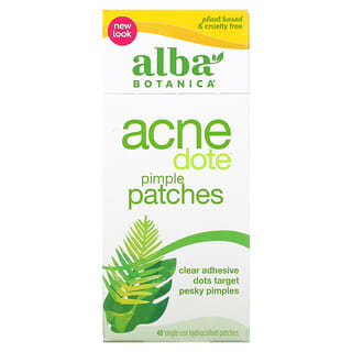 Alba Botanica, Patchs anti-acné, 40 patchs hydrocolloïdes à usage unique