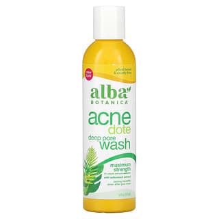 Alba Botanica, Acne Dote, jabón profundo para los poros, sin aceite, 6 fl oz (177 ml)