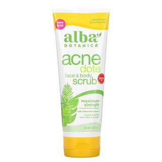 Alba Botanica, Acne Dote, скраб для обличчя та тіла, не містить олії, 227 г (8 унцій)