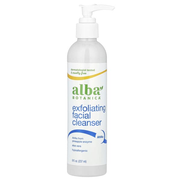 Alba Botanica, 去角質洗面奶，8 液量盎司（237 毫升）