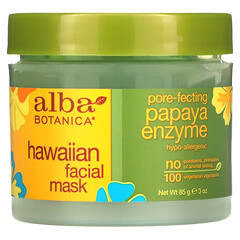 Alba Botanica‏, מסכת יופי לפנים בסגנון הוואי, אנזים פפאיה לניקוי הנקבוביות, 85 גרם (3 אונקיות)