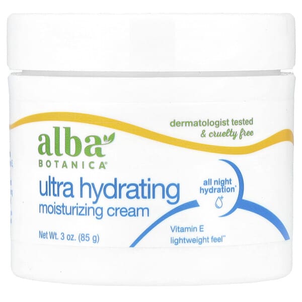 Alba Botanica, 울트라 하이드레이팅 모이스처라이징 크림, 향료 무함유, 85g(3oz)