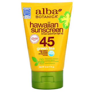 Alba Botanica, Hawaiian Sunscreen, SPF 45, 4 oz (113 g)