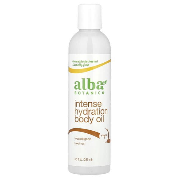 Alba Botanica, Hawaiian 바디 오일, 쿠쿠이 너트, 8.5 fl oz (251 ml)