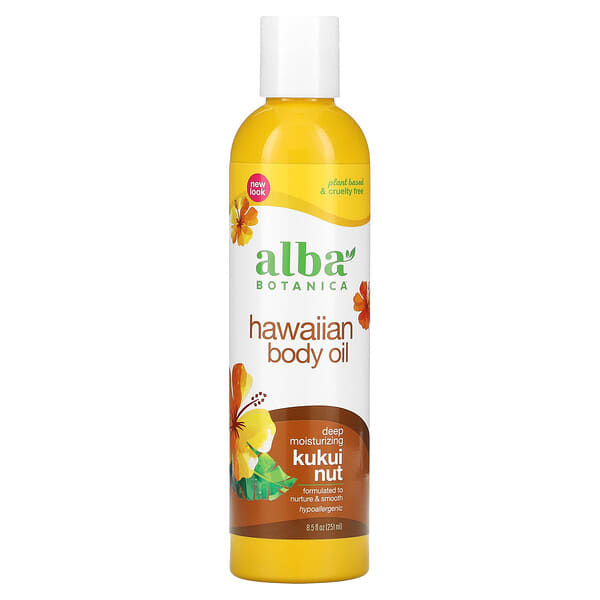 Alba Botanica, Hawaianisches Körper-Öl, Kukui Nuss, 251 ml (8,5 oz)