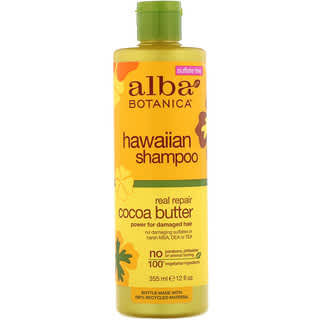 Alba Botanica, Hawaiian Shampoo, Real Repair Cocoa Butter, 12 fl oz (355 ml)