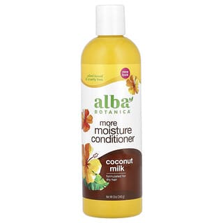 Alba Botanica, Condicionador Mega Moisture para Cabelos Secos, Leite de Coco, 340 g (12 oz)