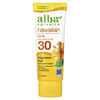 Hawaiian Face Sunscreen Lotion, FPS 30, Sin fragancia, 89 ml (3 oz. líq.)