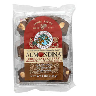 Almondina, шоколадное печенье с миндалем и вишней, шоколад и вишня, 113 г (4 унции)