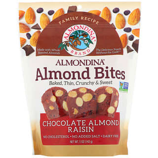 Almondina, Almond Bites, Chocolate Almond Raisin, 5 oz (142 g) 