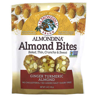 Almondina, Almond Bites, имбирь, куркума и миндаль, 5 унций (142 г)