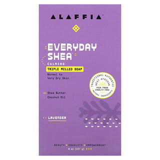 Alaffia, Triple Milled Soap Bar, Lavender, 8 oz (227 g)