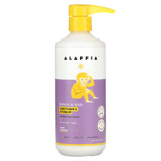 Alaffia, Acondicionador y desenredante para bebés y niños, Limón y lavanda, 473 ml (16 oz. líq.)