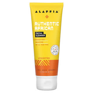 Alaffia, Authentic African Facial Cleanser, Unscented , 3.4 fl oz (101 ml)