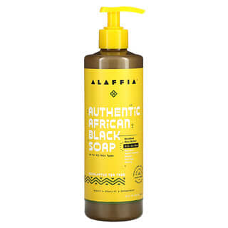 Alaffia, Authentic African Black Soap, Eucalyptus Tea Tree, 16 fl oz (476 ml)