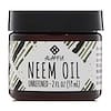 Neem Oil, Unrefined, 2 fl oz (59 ml)