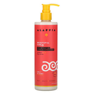 Alaffia, Beautiful Curls, несмываемый кондиционер для упругих локонов, для вьющихся и кудрявых волос, нерафинированное масло ши, 354 мл (12 жидк. унций)