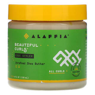 Alaffia, Beautiful Curls, Edge Styler, All Curls, Unrefined Shea Butter, 4 fl oz (118 ml)