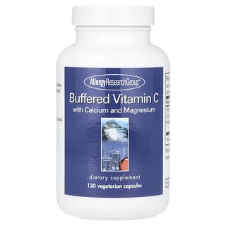 Allergy Research Group, Vitamina C regulada con calcio y magnesio, 120 cápsulas vegetales