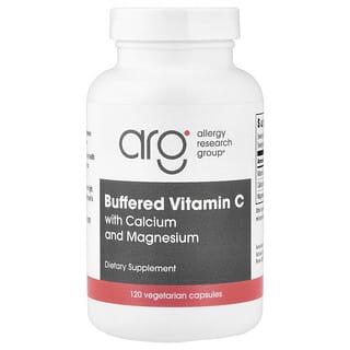 Allergy Research Group, Vitamina C tamponată cu calciu și magneziu, 120 capsule vegetariene
