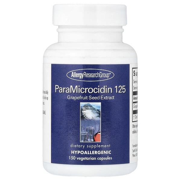 Allergy Research Group, ParaMicrocidin 125, 150 Vegetarian Capsules (125 mg per Capsule) — product photo 1