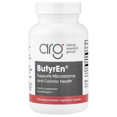 Allergy Research Group, ButyrEn®, 100 Extended-Release Vegetarian Capsules (200 mg per capsule)