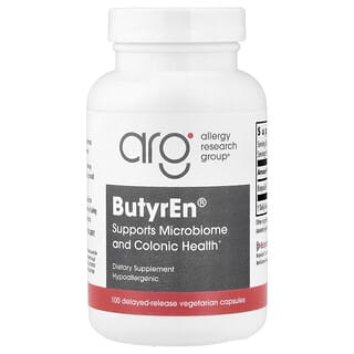 Allergy Research Group, ButyrEn, 100 vegetariske kapsler med forsinket frigivelse