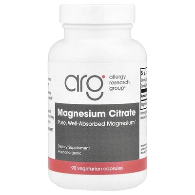 Allergy Research Group, Magnesium Citrate, 170 mg, 90 Vegetarian Capsules