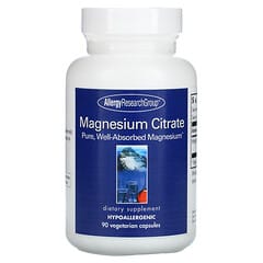 Allergy Research Group, Citrate de magnésium, 90 capsules végétariennes