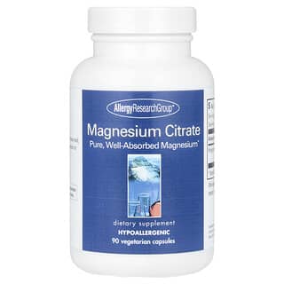 Allergy Research Group, Citrate de magnésium, 90 capsules végétariennes