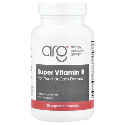Allergy Research Group, Super B Vitamins, 120 Vegetarian Capsules